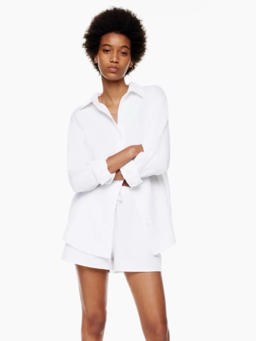 Aritzia Wilfred Free Sail White Button-down shirt